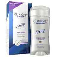 💜 secret clinical strength deodorant for women, clear gel, clean lavender, 2.6 oz - enhanced seo logo