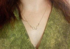 img 2 attached to Serotonin Molecule Necklace - Chemistry Jewelry for Girls - MUZHE