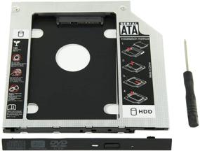 img 4 attached to 💽 Высококачественный универсальный адаптер жесткого диска HDD SSD SATA на SATA 2-го диска 9,5 мм для ноутбуков DELL HP Lenovo ThinkPad ACER Gateway ASUS Sony Samsung MSI.