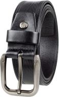 👔 gelante genuine leather belt 38003 black l - men's belt accessories in belts logo