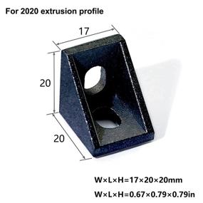 img 2 attached to Aluminum Extrusion Connector Brackets Accessories