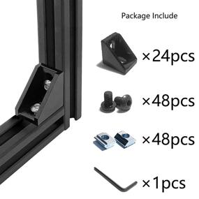 img 3 attached to Aluminum Extrusion Connector Brackets Accessories