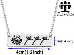 img 3 attached to Сверкайте с ожерельем Зуо Бао "Дочь одуванчика" - идеальный выбор для детских украшений!