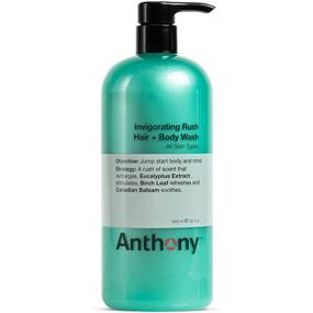 img 4 attached to 🌲 Anthony Men's Invigorating Rush 2-In-1 Body Wash and Shampoo: Pine Wood Scent with Eucalyptus Extract, Canadian Balsam & Birch Leaf - 32 Fl. Oz