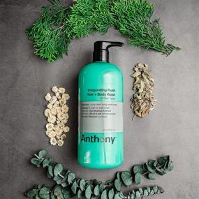 img 1 attached to 🌲 Anthony Men's Invigorating Rush 2-In-1 Body Wash and Shampoo: Pine Wood Scent with Eucalyptus Extract, Canadian Balsam & Birch Leaf - 32 Fl. Oz
