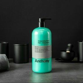 img 3 attached to 🌲 Anthony Men's Invigorating Rush 2-In-1 Body Wash and Shampoo: Pine Wood Scent with Eucalyptus Extract, Canadian Balsam & Birch Leaf - 32 Fl. Oz