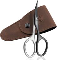 💅 inox titanium self-sharpening nail and cuticle scissors by marqus - fine, curved, and sharp precision scissors in a convenient case - german-made pedicure beauty grooming kit for nails, eyebrows, and eyelashes logo