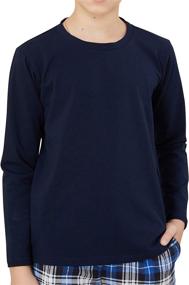 img 3 attached to Discover HiddenValor Boys' Sleeve Round Neck Shirts: Quality Boys' Clothing from Tops to Underwear