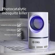 🦟 senca electric indoor mosquito trap with usb power supply and adapter - suction fan, safe for children, no zapper - effective mosquito killer lamp logo