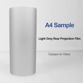 img 2 attached to Holographic Rear Projection Film - Self Adhesive Projector Sticker for Exhibition, Conference, Class, Shopping Mall, Presentation - A4 Sample, 8.3 Inch x 11.7 Inch - Light Grey