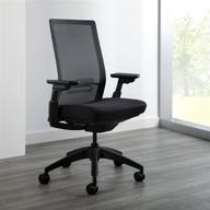 🪑 allsteel evo task chair: sleek black design with dusk mesh for enhanced comfort логотип