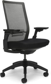 img 3 attached to 🪑 ALLSTEEL Evo Task Chair: Sleek Black Design with Dusk Mesh for Enhanced Comfort