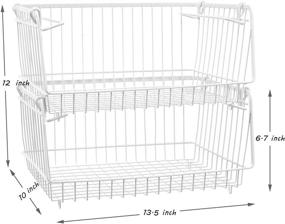 img 2 attached to Homics Stacking Capacity Organizer Vegetable Storage & Organization