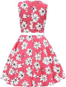 img 3 attached to 🌼 Vintage Daisy 50's Girls Dress for BlackButterfly Kids - Audrey Collection