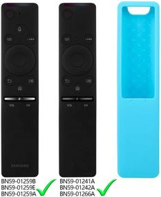 img 1 attached to 📺 Blue Rukoy Protective Case Cover Holder for Samsung Smart TV Remote Controller BN59 Series - Kid-Friendly, Anti-Slip, Shockproof, Anti-Lost with Hand Strap