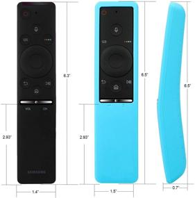 img 3 attached to 📺 Blue Rukoy Protective Case Cover Holder for Samsung Smart TV Remote Controller BN59 Series - Kid-Friendly, Anti-Slip, Shockproof, Anti-Lost with Hand Strap