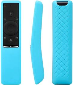 img 2 attached to 📺 Blue Rukoy Protective Case Cover Holder for Samsung Smart TV Remote Controller BN59 Series - Kid-Friendly, Anti-Slip, Shockproof, Anti-Lost with Hand Strap