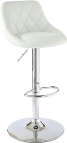 img 1 attached to Stylish and Sleek: Abbey Avenue Meritt Bar Stool Set in White