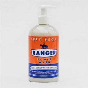 img 4 attached to 🧼 Ranger Premium Hand & Body Power Wash: Fury Bros. 16 oz, Saddle Leather, Pine, Citrus, All Natural, Vegan Friendly with Pumice Scrub, Made in USA