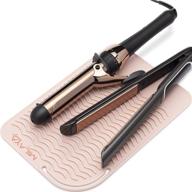 🔥 rose gold silicone heat resistant styling station mat for hair irons, curling irons, straighteners | hair tools pad for flat irons, dryers | salon accessories for hair stylists logo