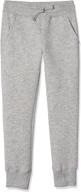 👖 cozy and stylish: amazon essentials fleece jogger heather girls' clothing logo