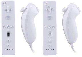 img 3 attached to 🎮 Nintendo Wii Gaming System Bundle with TWO Controllers, Nunchuks, and GameCube Console, Color: White - RVL-001