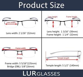 img 2 attached to Enhance Your Vision with our Reading Glasses 3 Pack Half-Rim Readers