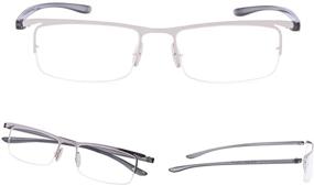 img 3 attached to Enhance Your Vision with our Reading Glasses 3 Pack Half-Rim Readers