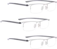 enhance your vision with our reading glasses 3 pack half-rim readers logo