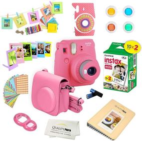img 2 attached to 📷 Fujifilm Instax Mini 9 Instant Camera Bundle with 20 Pack Films + Deluxe Accessories (Flamingo Pink)