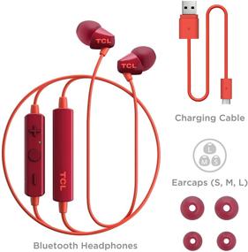 img 1 attached to Беспроводные наушники TCL SOCL100BT с быстрой зарядкой и микрофоном - закатный оранжевый | Блютуз-наушники