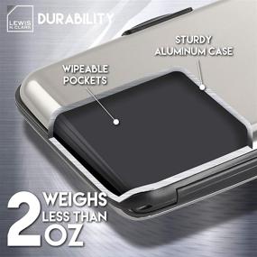 img 3 attached to Lewis N Clark Aluminum Wallet Travel Accessories