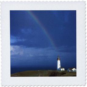 img 1 attached to 3DRose Qs_93783_6 Rainbow Lighthouse Newport