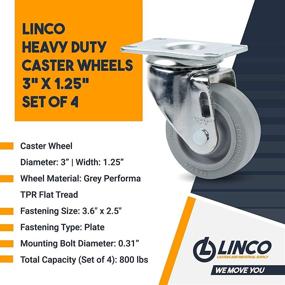 img 2 attached to Enhance Mobility and Maneuverability with Chrome Swiveling Casters: High Capacity and Unmatched Performance