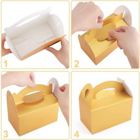 img 2 attached to Eupako 36 Pack Small Gold Treat Boxes - Perfect for Weddings and Birthday Parties!