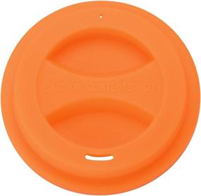 img 1 attached to 🌈 5-Pack KSENDALO Silicone Travel Mug Lids: Eco Reusable Cup Covers in Blue, Black, Orange, Green, and Purple