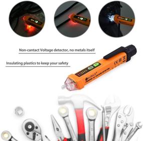 img 1 attached to 💡 Neoteck Non-Contact AC Voltage Tester Pen - AC 12-1000V, LED Flashlight & Buzzer Alarm for Live/Null Wire Detection