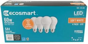 img 1 attached to ⚡️ EcoSmart Energy Dimmable 4-Pack Industrial Electrical (Equivalent)