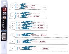 img 4 attached to 🔪 Ultimate 10-Piece EZARC Reciprocating Saw Blades: Bi-Metal Demolition Blade Set for Wood and Metal - 6 to 9 Inch