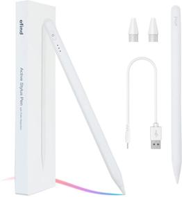 img 4 attached to 🖊 Stylus Pens for Touch Screens - iPad Pencil Compatible with iPad Pro (2018-2020), iPad 6th/7th Gen, iPad Mini 5th Gen, iPad Air 3rd Gen - Ideal for Precise Writing and Drawing