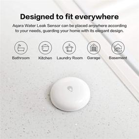 img 2 attached to Aqara Water Leak Sensor: Wireless Mini Flood Detector for Alarm System & Smart Home Automation - Works with IFTTT