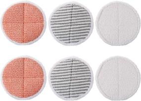 img 4 attached to 🧽 High-Quality Replacement Steam Mop Pads for Bissell Spinwave 2124, 2039A, 2315A Series - 2 Heavy Scrub Pads, 2 Scrubby Pads, 2 Soft Pads