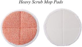 img 3 attached to 🧽 High-Quality Replacement Steam Mop Pads for Bissell Spinwave 2124, 2039A, 2315A Series - 2 Heavy Scrub Pads, 2 Scrubby Pads, 2 Soft Pads