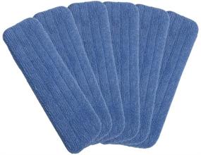 img 4 attached to 🧹 Reusable Microfiber Spray Mop Replacement Heads - 6 Pack Blue Refills for Bona Floor Care System