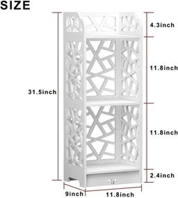 img 3 attached to Rerii Bookshelf Bookcase Storage Organizer Furniture