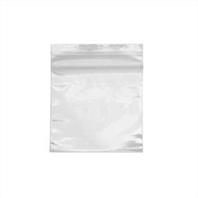 img 1 attached to 🔒 Soft 'N Style 500 Count Resealable Zipper Poly Bags 2x2 Inch – Clear (50mm x 50mm) for Secure Storage and Organization