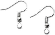 💎 enhance your earring crafting with 100 silver plated french hook ball & coil ear wires! logo