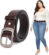 stylish and versatile women leather jasgood casual buckle accessories for every occasion logo