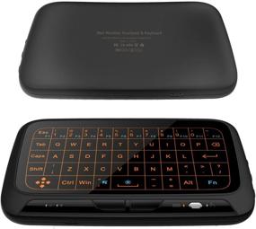 img 1 attached to 🖥️ Ultimate Full Screen Backlit Mini Wireless Keyboard with Touchpad - SZILBZ 2.4Ghz H18+ Rechargeable Combo for PC, Android TV Box, Windows, and More