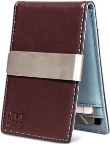 img 4 attached to Stylish Pebble Grain Leather Wallet for Men: Minimalist Money Holder and Accessory